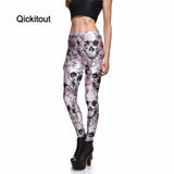 Skull & Peach blossom Leggings