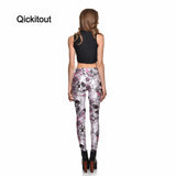 Skull & Peach blossom Leggings