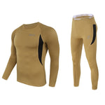 Men’s fleece lined thermal underwear set
