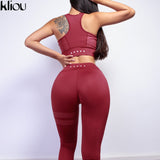 Two Piece Sexy Sporting Bra and Leggings