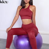 Two Piece Sexy Sporting Bra and Leggings